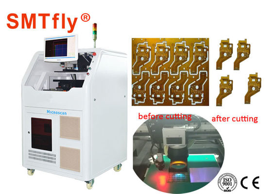 China máquina automática do PWB Depaneling do laser 15W com o laser de FPC que corta 300*300mm SMTfly-6 fornecedor
