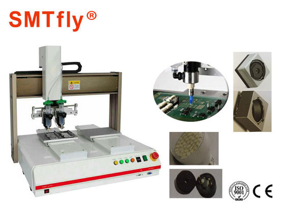 China Máquina dobro do distribuidor da pasta da solda de SMT do trabalho da tabela, sistemas distribuidores SMTfly-322 da colagem fornecedor
